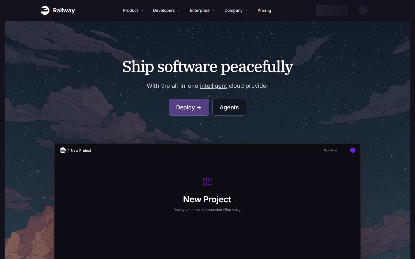 Railway landing page reviewed by The Jury